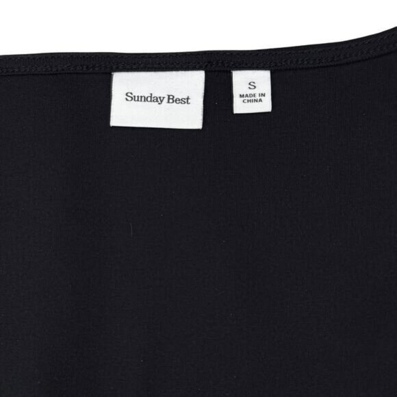 Aritzia Sunday Best Black Marerick Long Sleeve Corset Cropped Zip Front Small - Picture 7 of 9